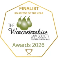 Ian has been shortlisted for Solicitor of the Year 2026 at the Worcestershire Law Society Awards