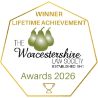 Ian wone the Lifetime Achievement Award at the Worcestershire Law Society Awards 2026.